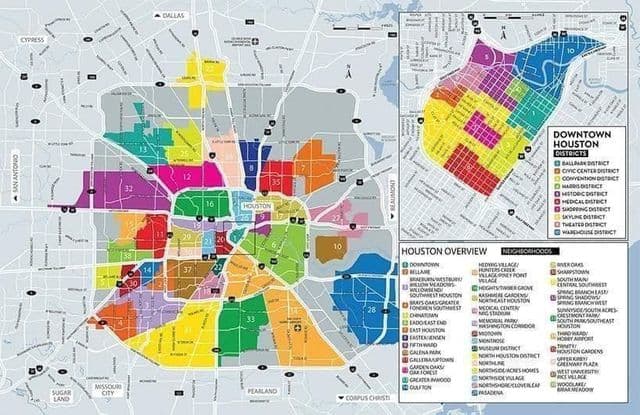 休斯顿社区地图